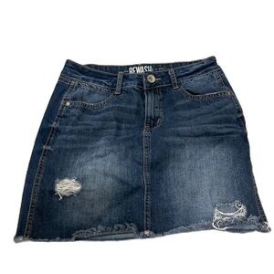 Rewash Women’s Blue A-Line Mini Skirt Sz. 3/26